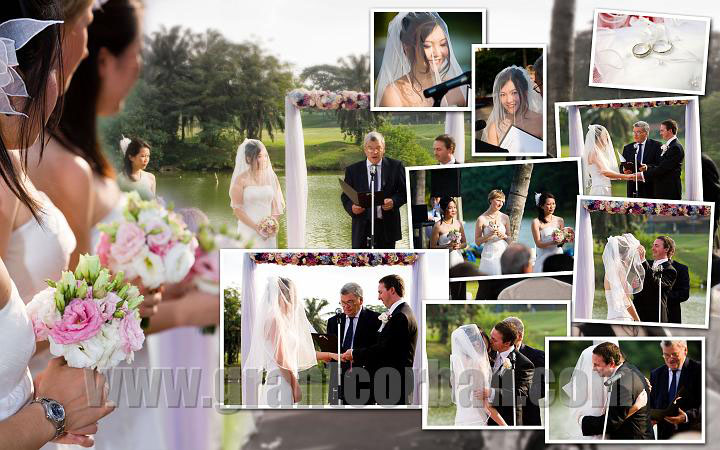 montage wedding album hyatt saujana photography