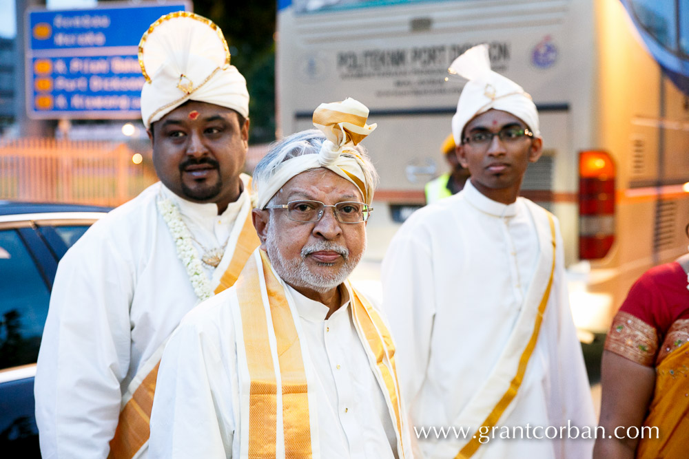 Sri Balathandayuthapani hindu temple wedding grooms family arrival