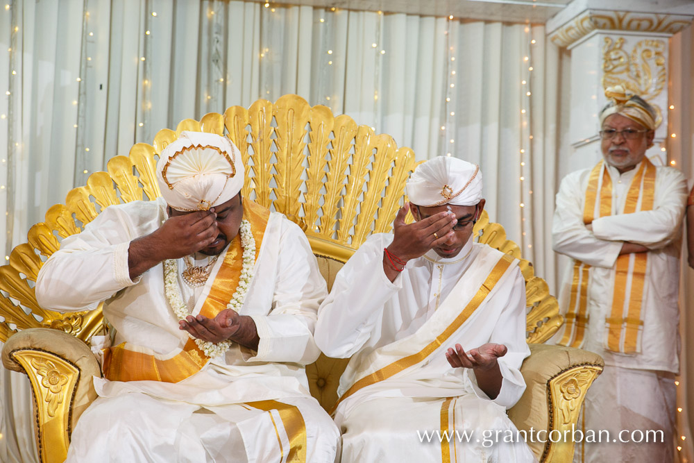 Sri Balathandayuthapani hindu temple wedding groom and best man