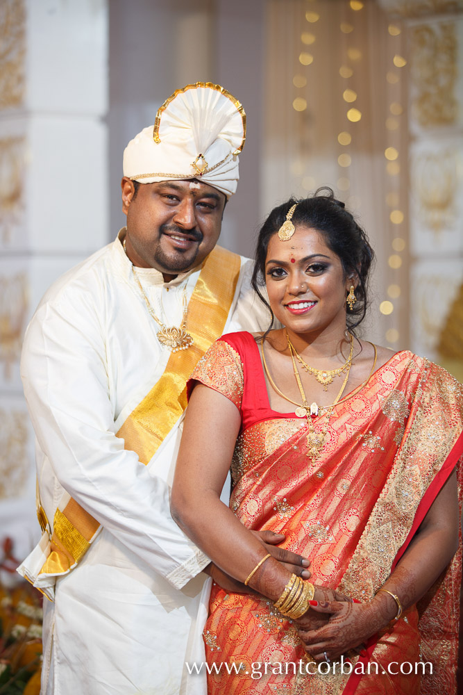 Sri Balathandayuthapani hindu temple wedding portrait