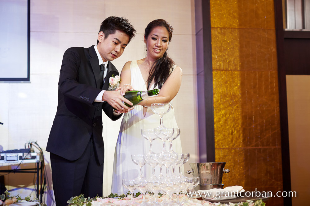 champagne tower wedding banquet park royal hotel penang