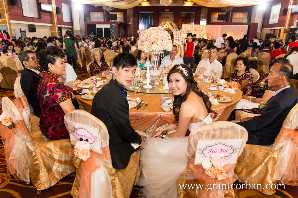 Main wedding banquet table Restoran Fei Chui in Kajang